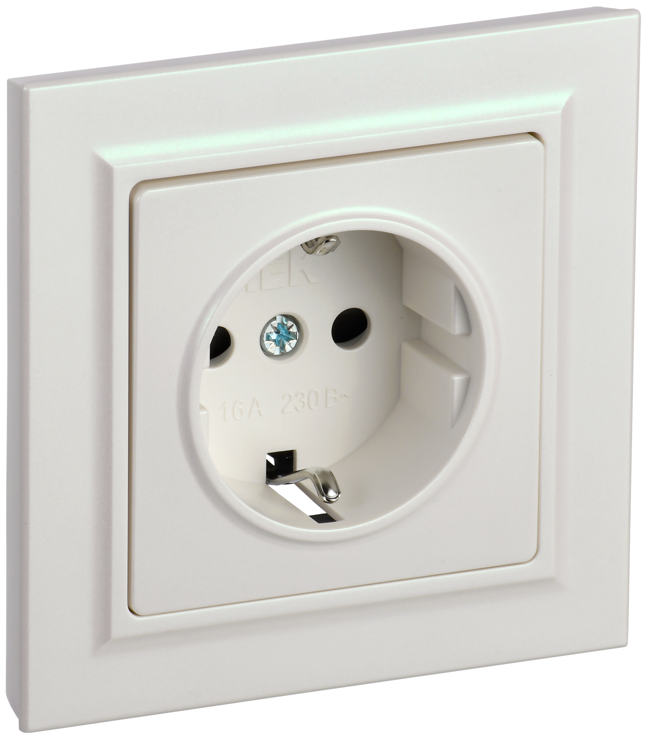 BRITE Torpaqlı rozetka 16A V sb. RSR14-1-0-BrJ jemc. IEK (BR-R14-16-K36-F)