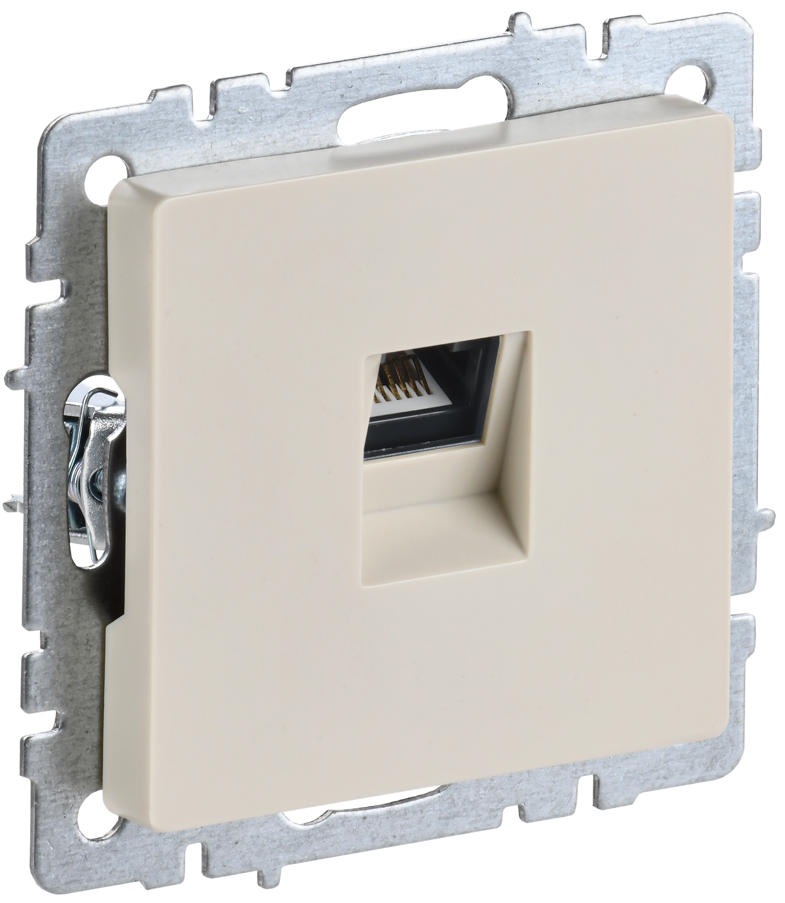 BRITE Kompüter rozetkası RJ45 kat.5E RK10-BrKr bej IEK (BR-K10-1-K10)