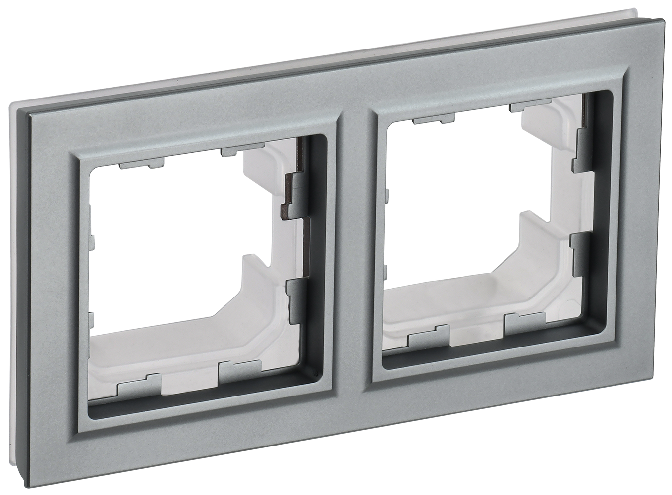 BRITE Çərçivə 2-yerli IP44 RU-2-BrS-44 stal IEK (BR-M22-44-K46)