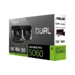 ASUS Graphic Card GeForce RTX 5060 8GB GDDR7 OC DUAL-RTX5060-O8G (90YV0N12-M0NA00)
