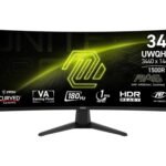 MSI Monitor 34" MAG 346CQ 2xHDMI, DP, Audio, VA, 3440x1440, 21:9, 180Hz, 1ms, sRGB 100%, CURVED, AdaptiveSync (9S6-3DD71M-001)