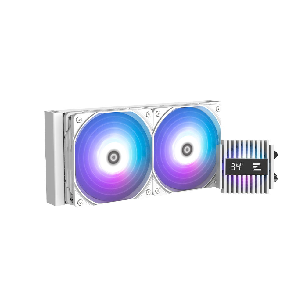 ALPHA2 A24 (WHITE) Zalman LCS Alpha 2 A36 ARGB White Liquid CPU Cooler - Image 1