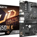 GIGABYTE Motherbard B550M_K sAM4 B550 4xDDR4 M.2 HDMI DP mATX (B550M_K)