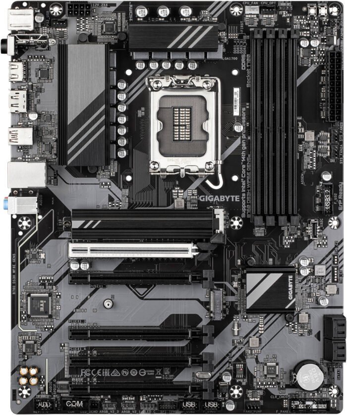 GIGABYTE Motherboard B760 DS3H WF6E GEN5 B760 s1700 4xDDR5 M.2 Wi-Fi BT HDMI (B760_DS3H_WF6E_GEN5) - Image 2