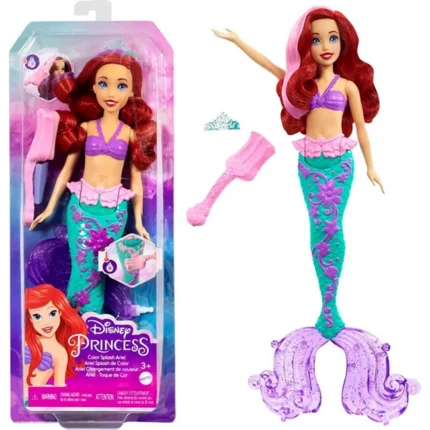 MATTEL Disney Princess Fashion Doll - Ariel Hair Feature Doll (HLW00)
