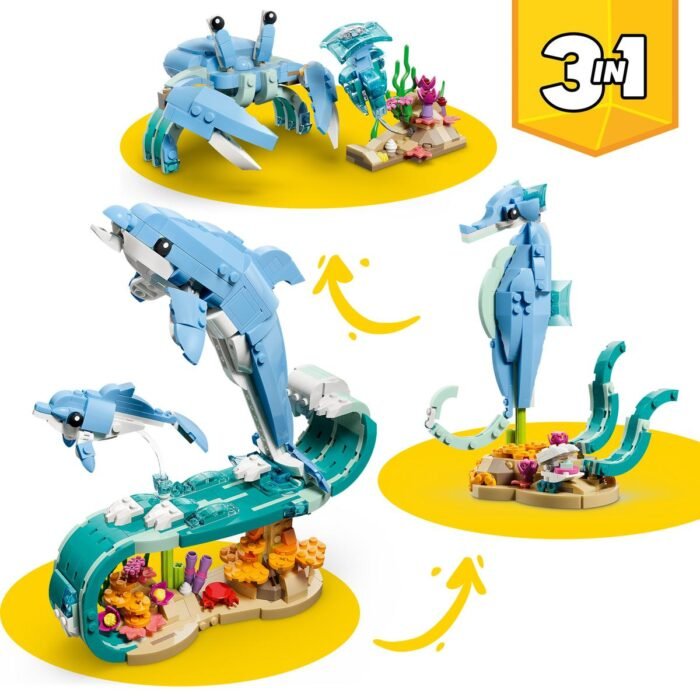 LEGO Constructor Creator Sea Animals: Beautiful Dolphins (31385) - Image 2