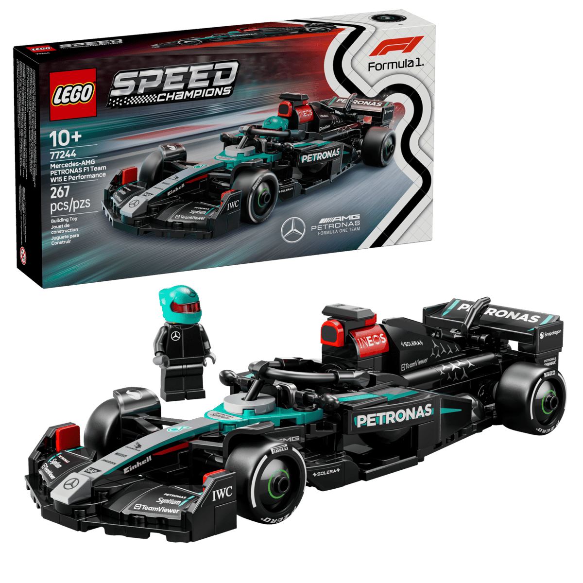 LEGO Constructor Speed Champions Mercedes-AMG F1 W15 Race Car (77244) LEGO Constructor Speed Champions Mercedes-AMG F1® W15 Race Car (77244) - Image 1