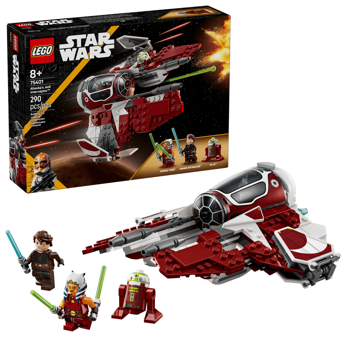 LEGO Constructor Star Wars Ahsok LEGO Constructor Star Wars Ahsoka's Jedi Interceptor (75401) - Image 1