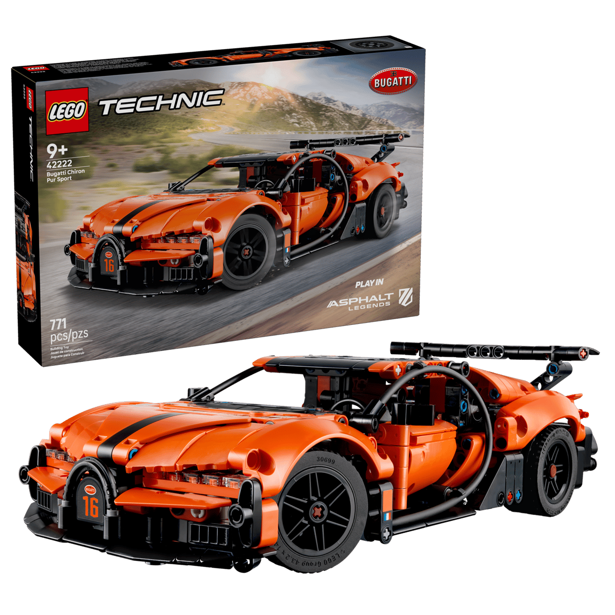 LEGO Constructor Technic Bugatti Chiron Pur Sport Hypercar (42222) LEGO Constructor Technic Bugatti Chiron Pur Sport Hypercar (42222) - Image 1