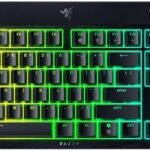 Razer Keyboard mechanical BlackWidow V4 Low-profile HyperSpeed, 104key, Yellow Switch, USB-A/WL/BT, EN, RGB, black (RZ03-05271500-R3M1)