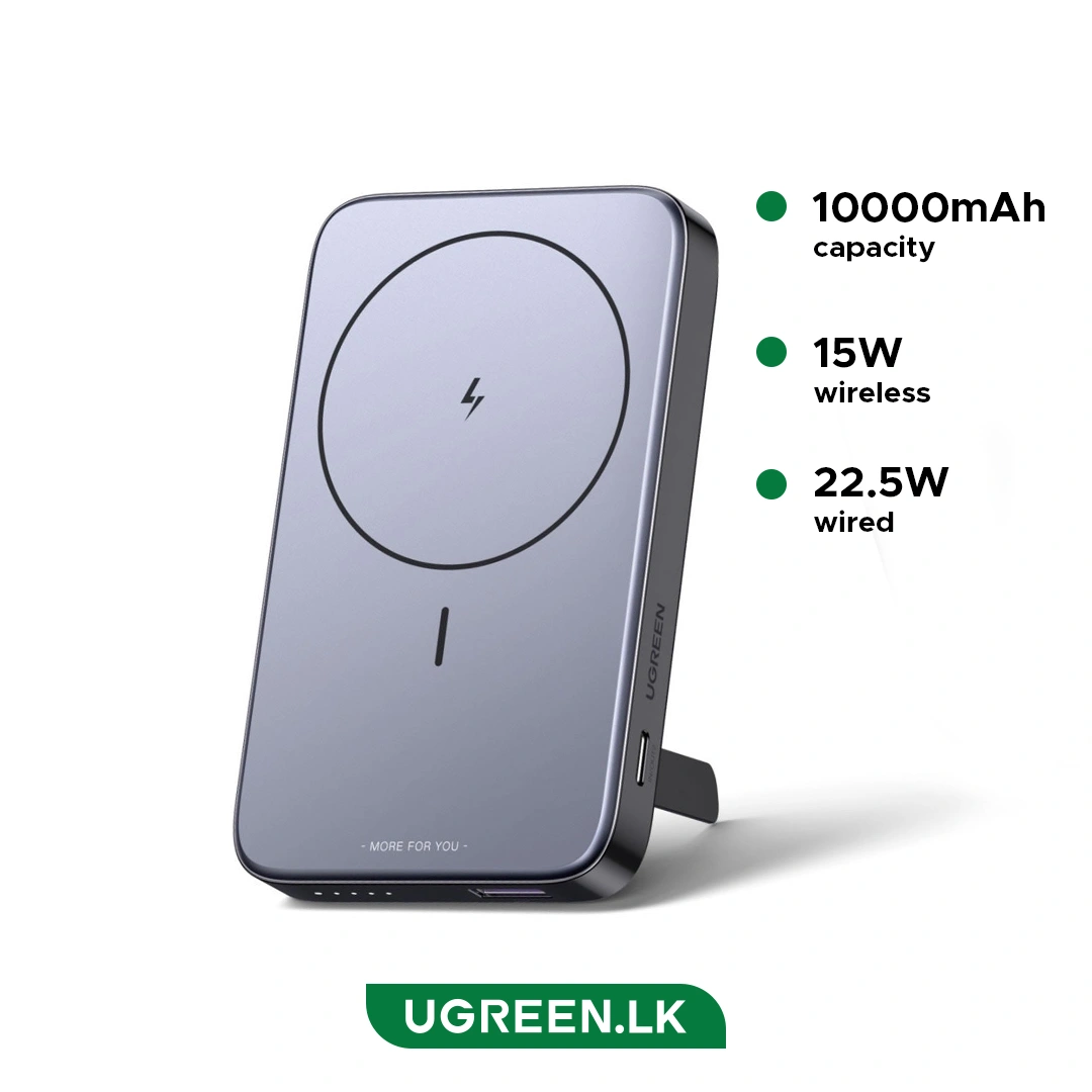 UGREEN 10000mAh Magnetic Wireless Power Bank (Space Gray) (LY) (15086)