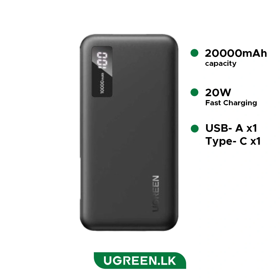 UGREEN 20000mAh Two-way Fast Charging Power Bank (25683)