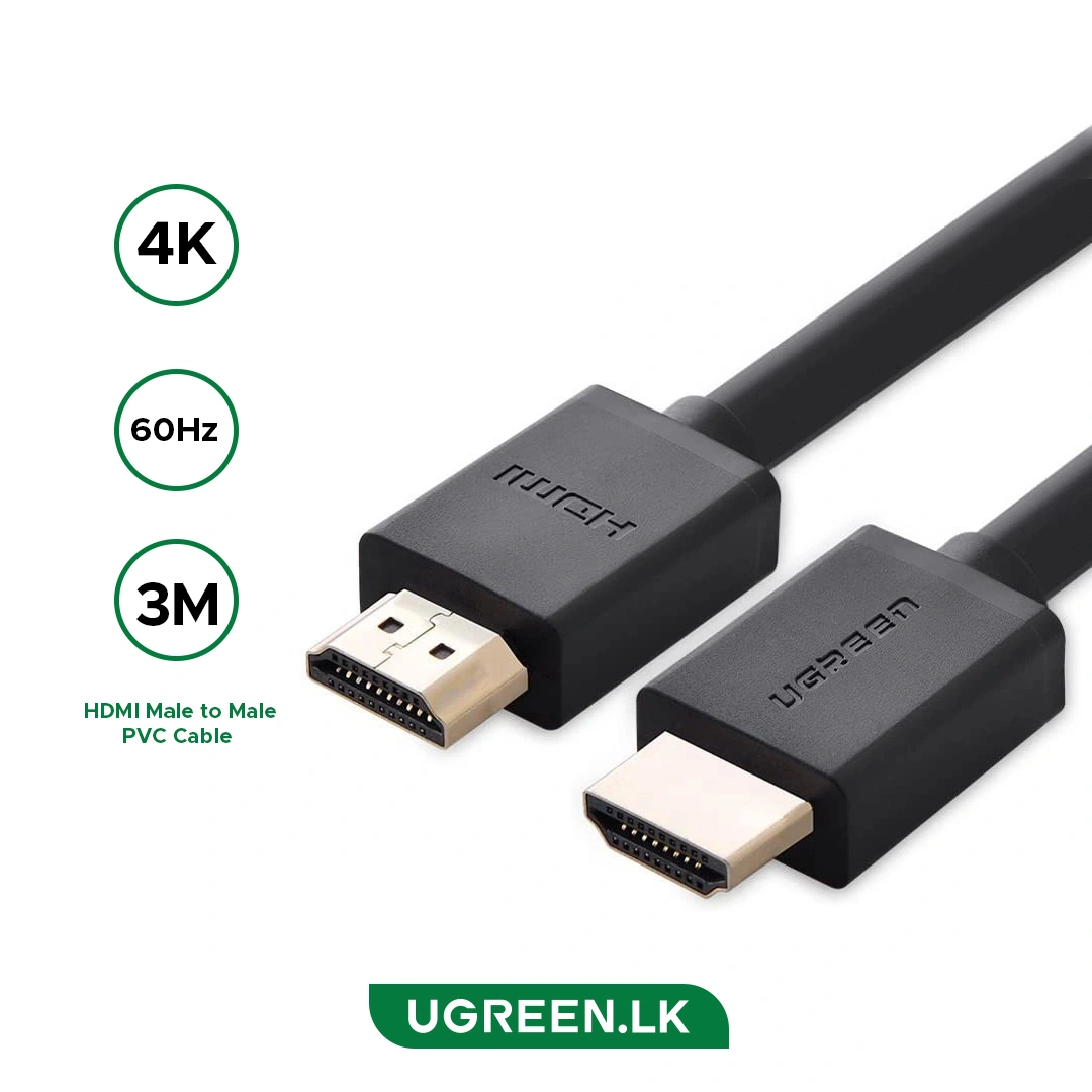 UGREEN HDMI 4K Cable Male to Male Black 3m (10108)