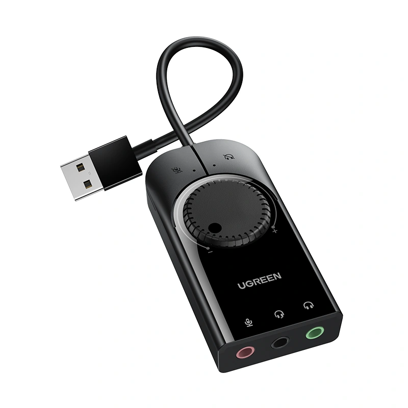 UGREEN USB External Stereo Sound Adapter 15cm (Black) (40964)
