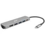 USB Hub 2E USB-C 6in1 2EW-2684 Silver - Image 3