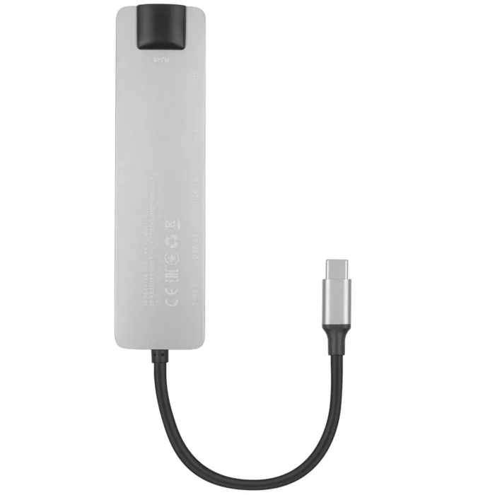 USB Hub 2E USB-C 6in1 2EW-2684 Silver - Image 2