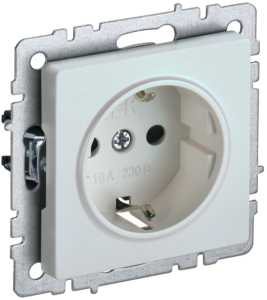 BRITE Torpaqlı rozetka 16A RS14-1-0-BrJ jemc. IEK (BR-R14-16-K36)