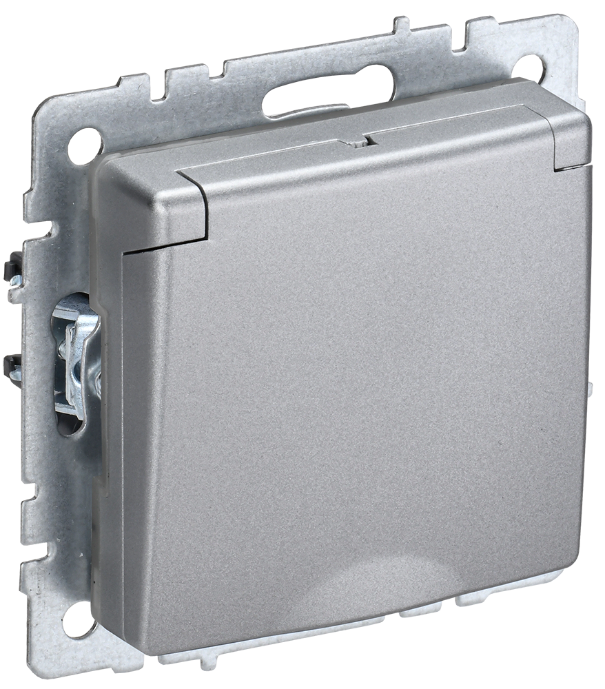 BRITE Torpaqlı rozetka s kr. 16A IP44 RSbs10-3-44-BrA alüminium IEK (BR-R16-16-44-K47)
