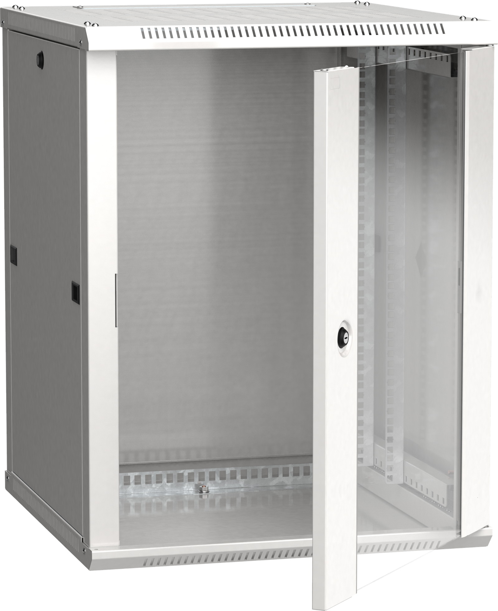 ITK Şkaf LINEA W 12U 600x600mm dver şüşə boz (LWR3-12U66-GF)