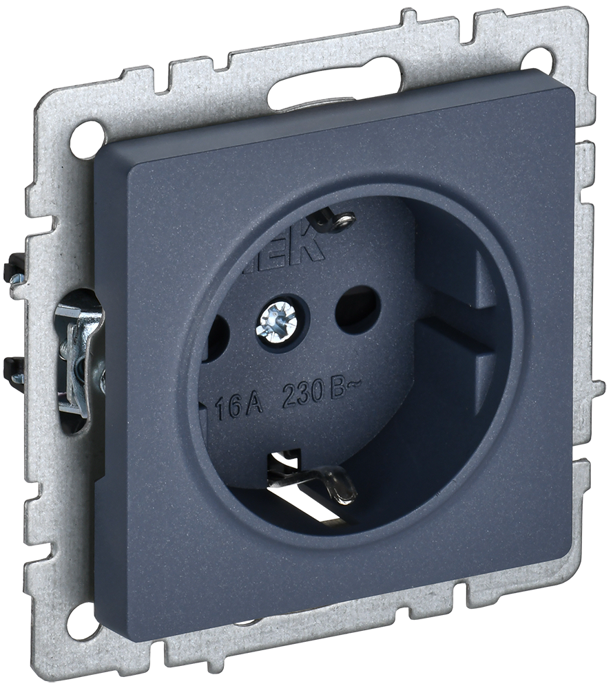 BRITE Rozetka torpaqlı olmadan z/s 16A RS11-1-0-BrM mərcan IEK (BR-R11-16-K35)