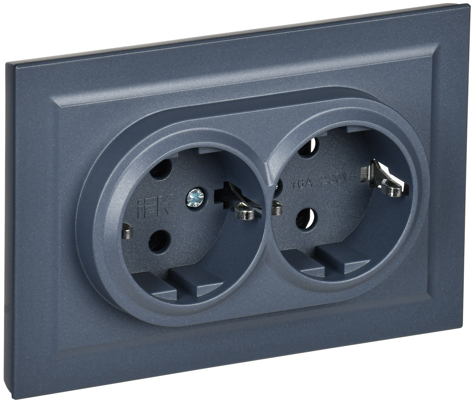 BRITE Rozetka 2-ya torpaqlı/s 16A V sb. RSs12-3-BrM mərcan IEK (BR-R24-16-K35-F)