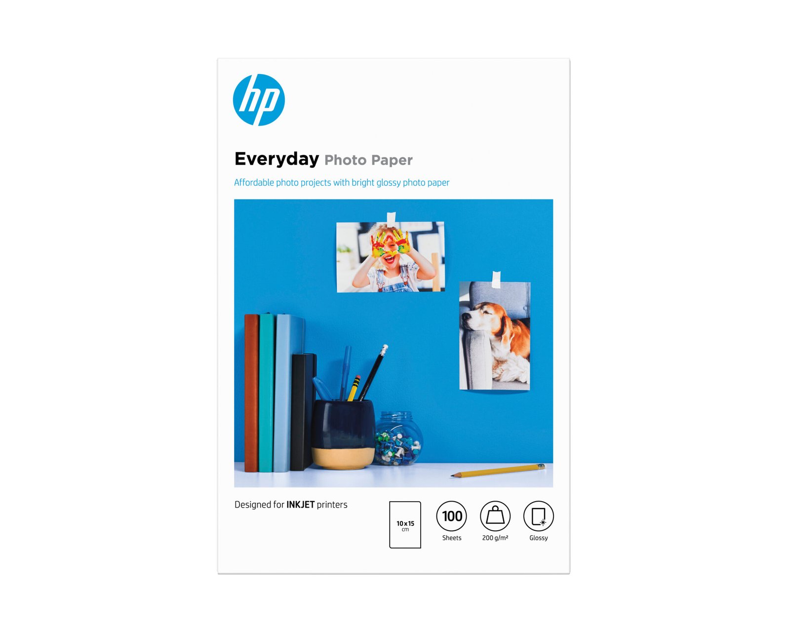 HP Everyday Glossy Photo Paper-100 sht/10 x 15 cm (CR757A) HP Everyday Glossy Photo Paper-100 sht/10 x 15 cm (CR757A)
