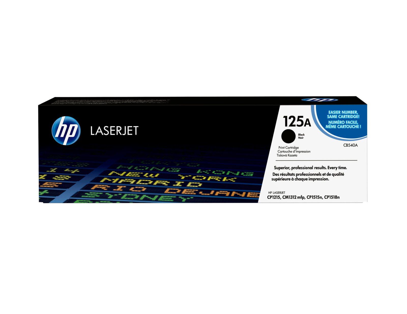 HP 125A Black Original LaserJet Toner Kartric (CB540A)