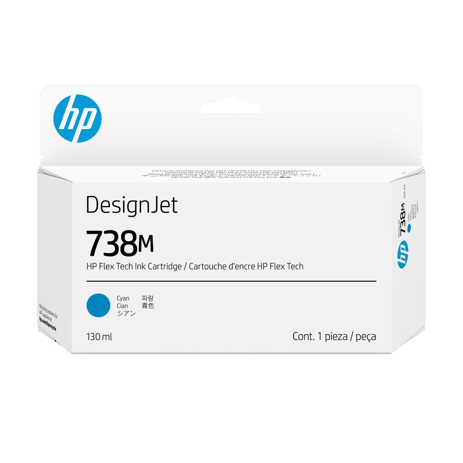 HP 738M 130 ml cyan ink Catridge (A24VMA)
