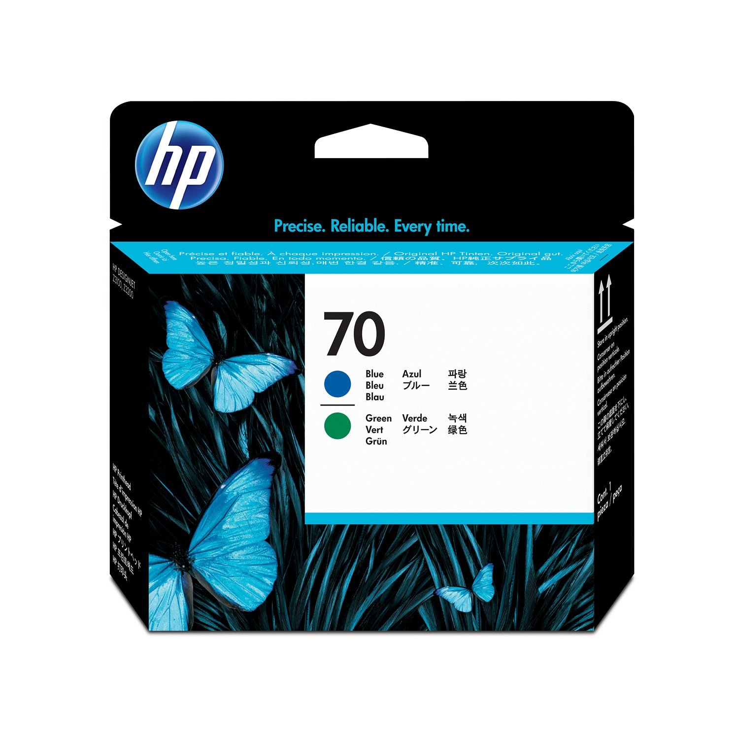 HP 70 Blue and Green DesignJet Printhead (C9408A)