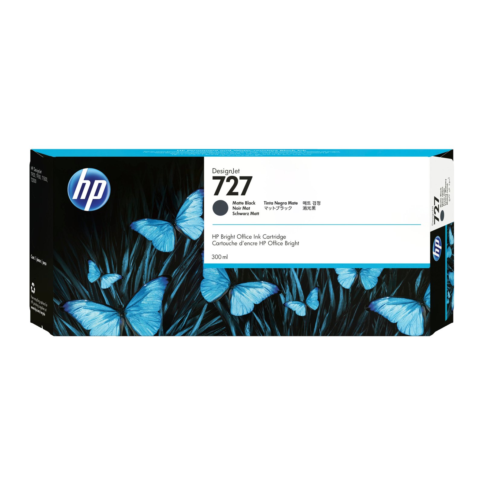 HP 727 300-ml Matte Black DesignJet Ink Kartric (C1Q12A)