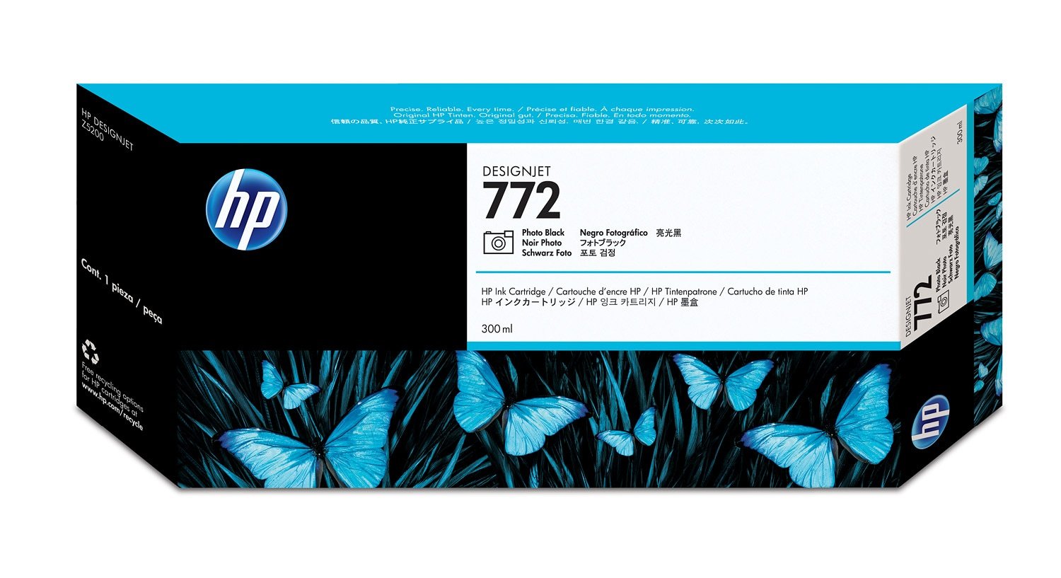 HP 772 300-ml Photo Black DesignJet Ink Kartric (CN633A)