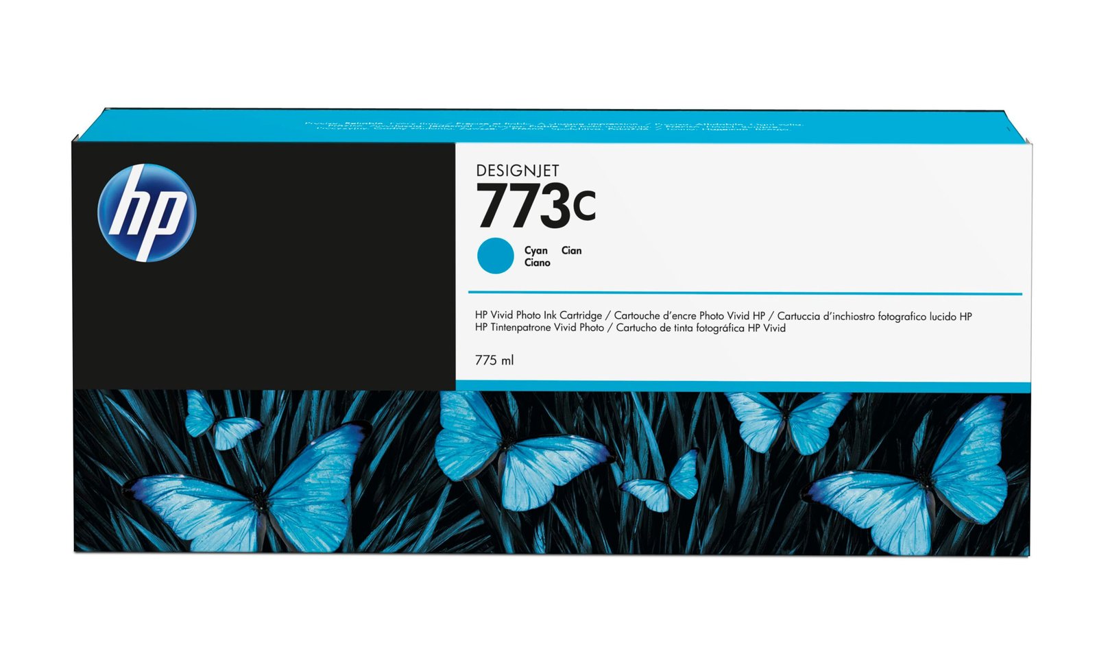 HP 773C 775-ml Cyan DesignJet Ink Kartric (C1Q42A)