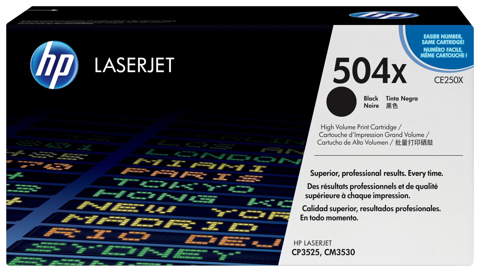 HP 504X High Yield Black Original LaserJet Toner Kartric (CE250X)