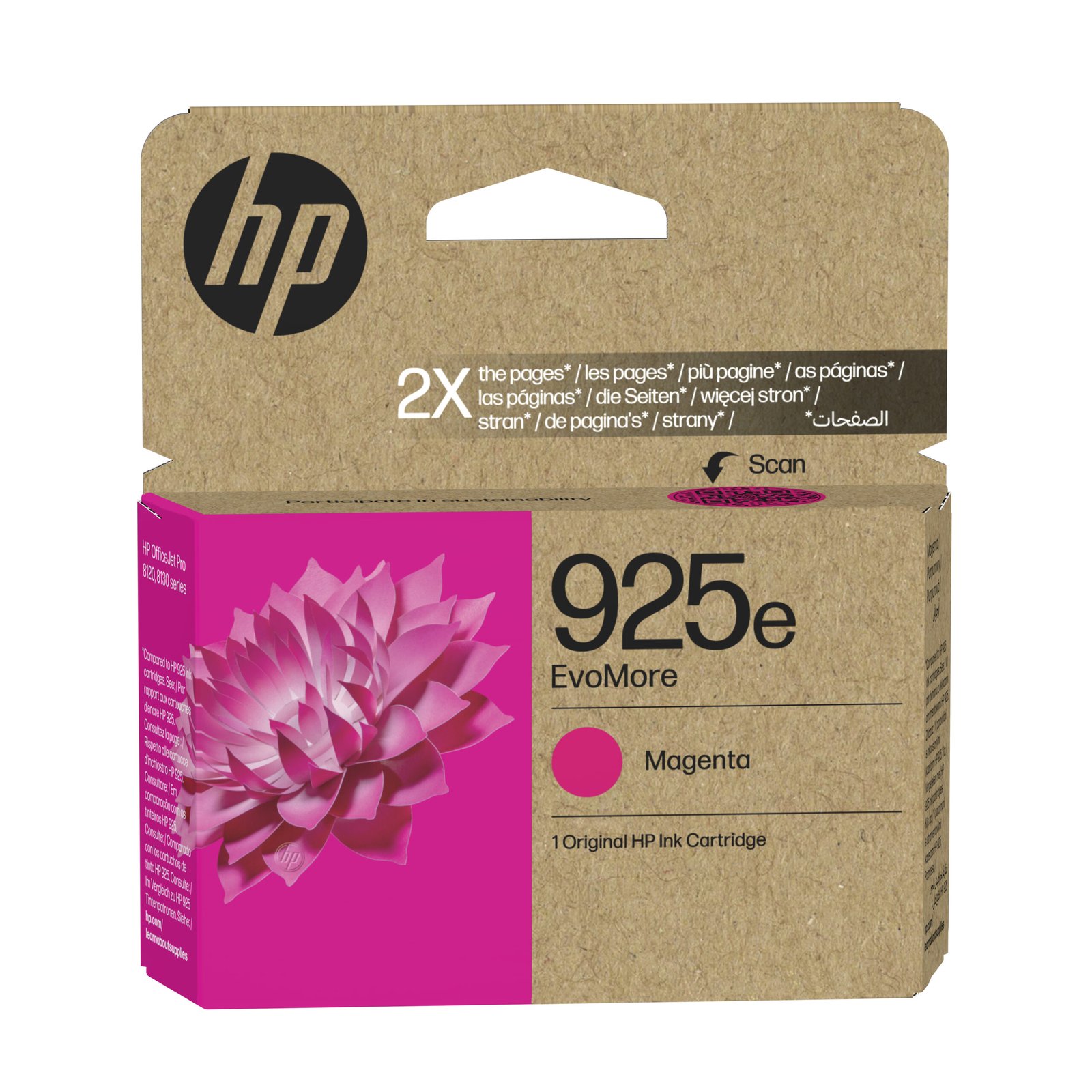 HP 925e EvoMore Magenta Original Ink Kartric (4K0W1PE)