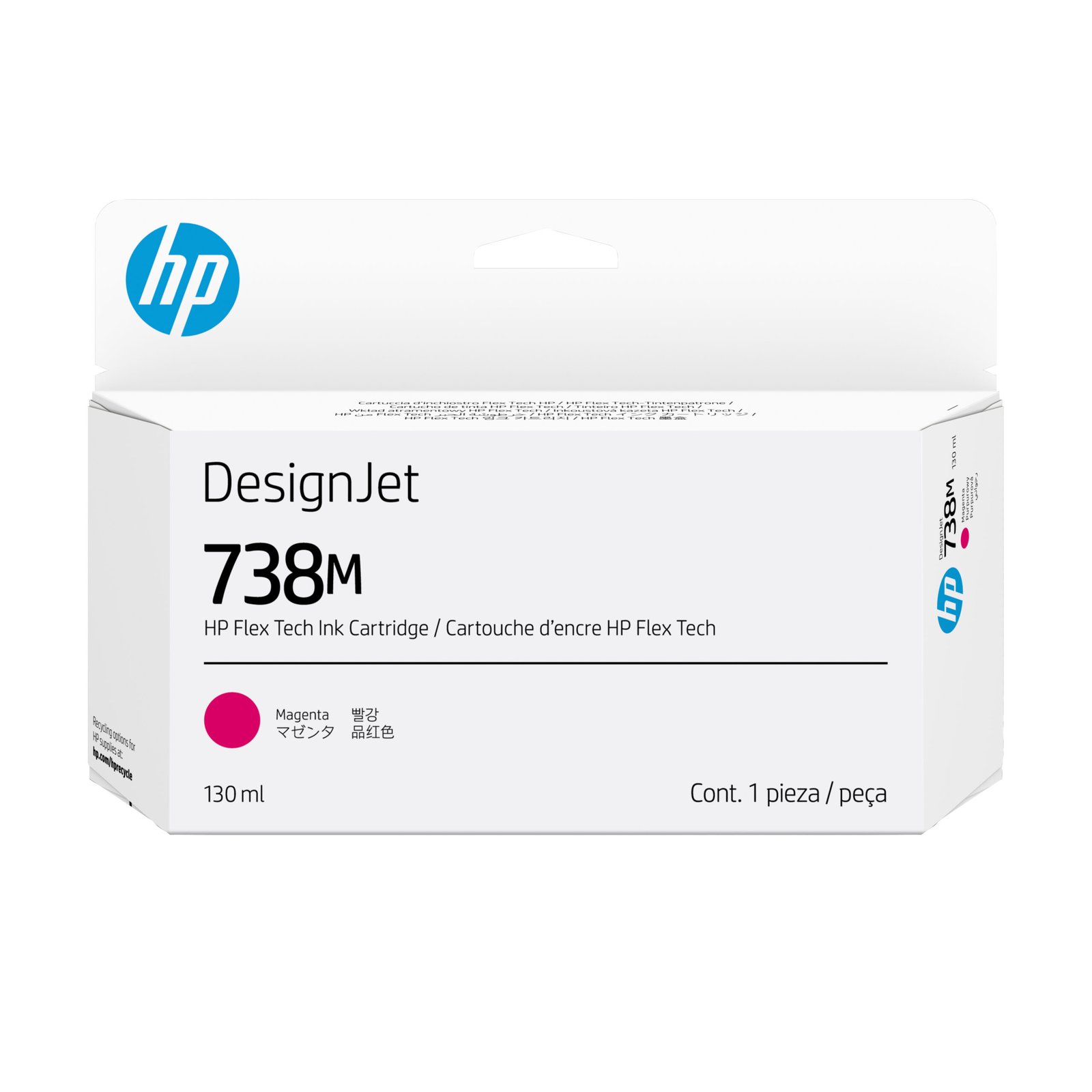 HP 738M 130 ml Magenta ink Catridge (A24VNA)