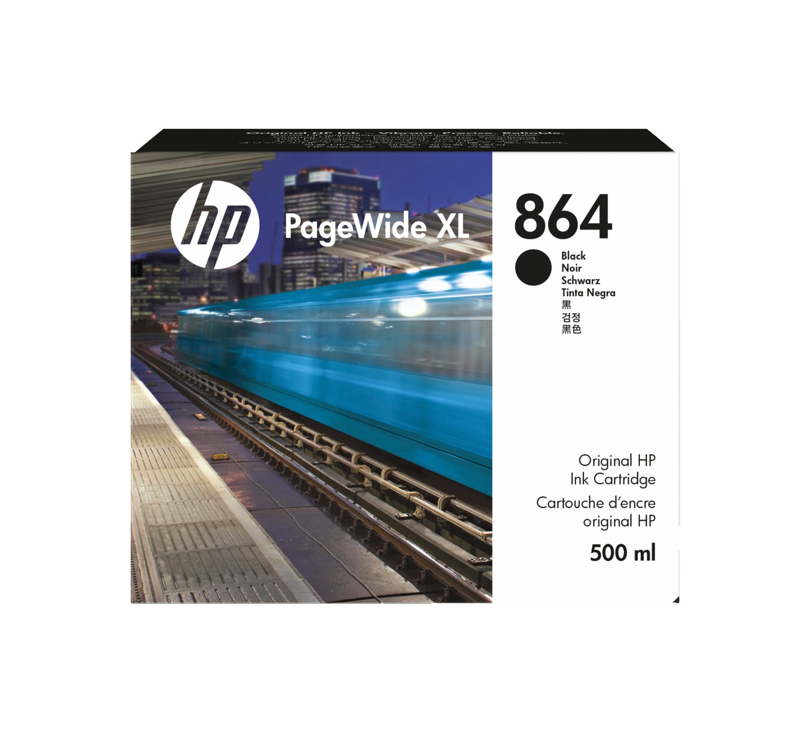 HP 864 500-ml Black PageWide XL Ink Kartric (3ED86A) HP 864 500-ml Black PageWide XL Ink Kartric (3ED86A)