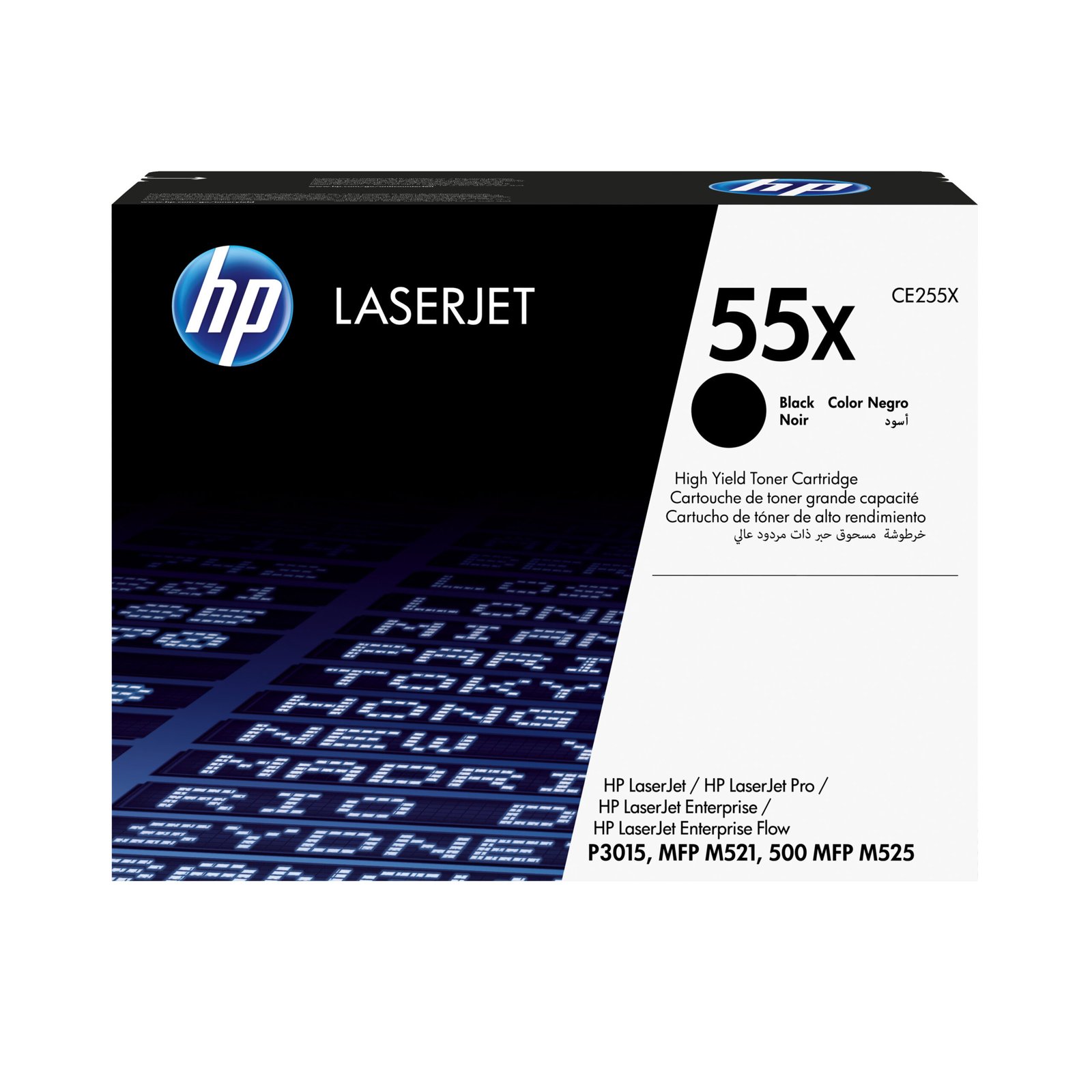 HP 55X High Yield Black Original LaserJet Toner Kartric (CE255X) HP 55X High Yield Black Original LaserJet Toner Kartric (CE255X)