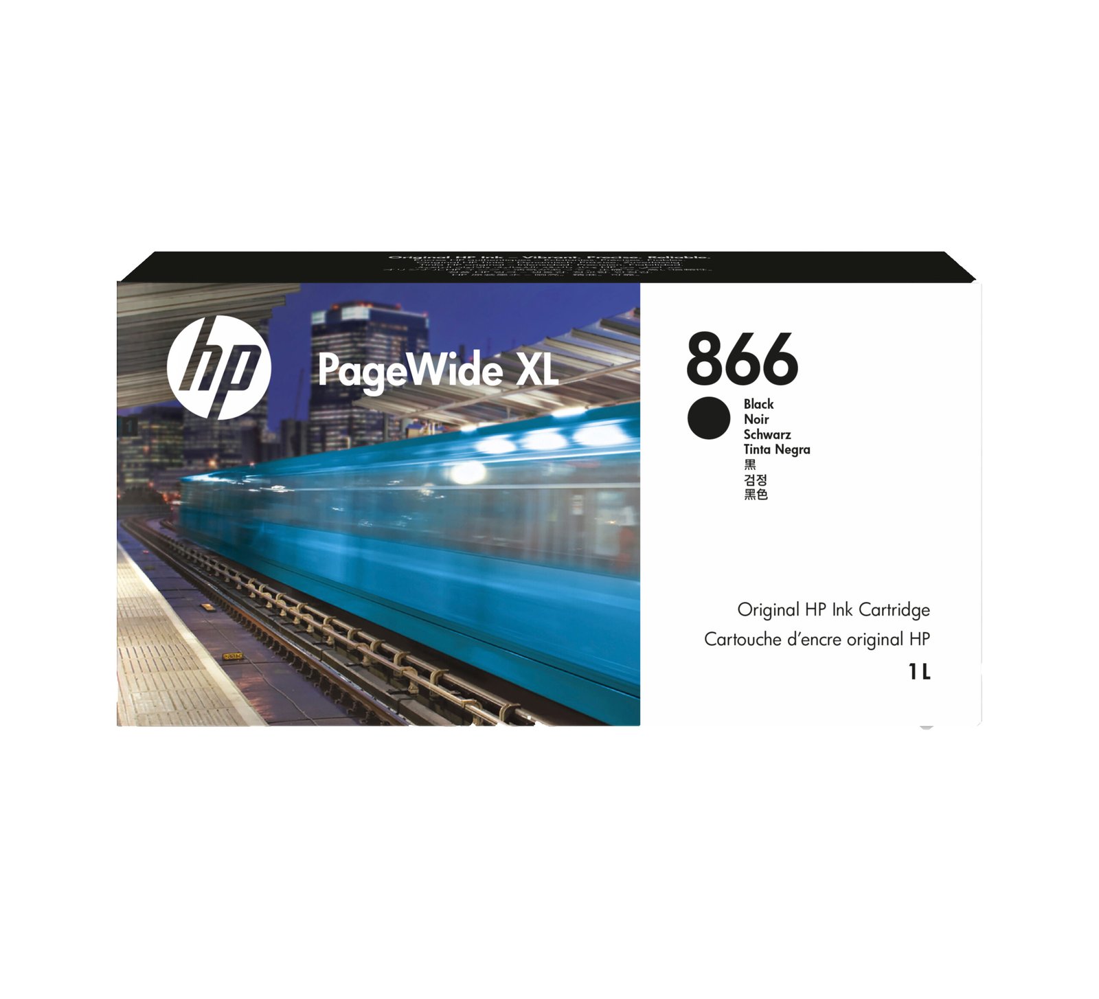 HP 866 1-liter Black PageWide XL Ink Kartric (3ED94A)