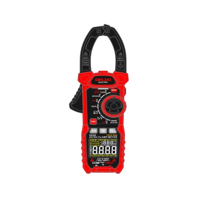 True RMS AC/DC Professional Clamp Meter 3 5/6 DE68 NCV