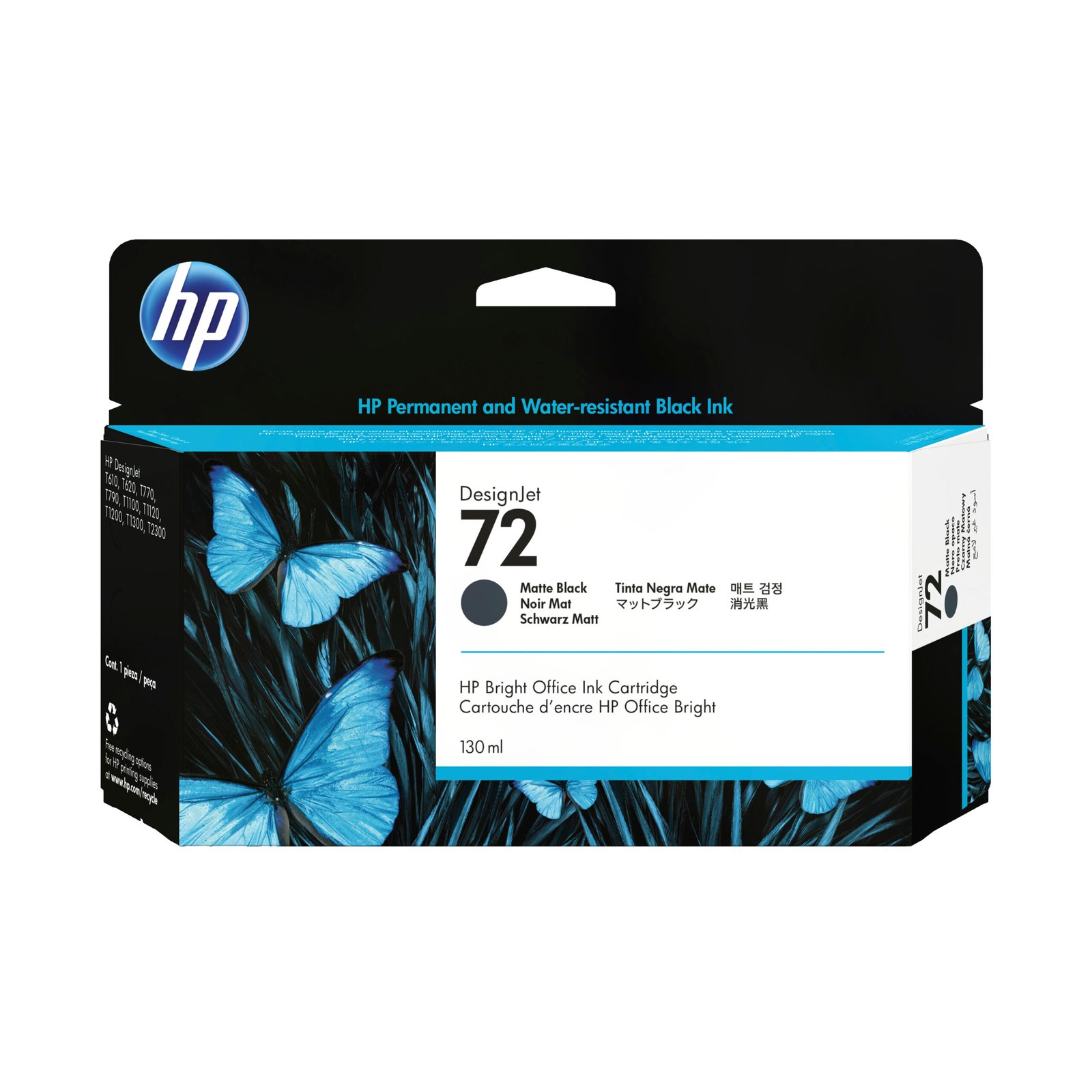 HP 72 130-ml Matte Black DesignJet Ink Kartric (C9403A)