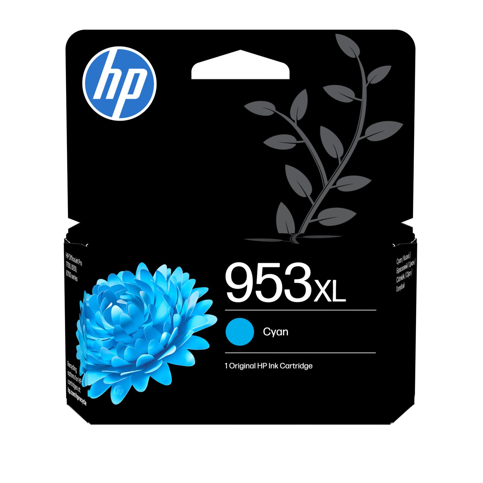 HP 953XL High Yield Cyan Original Ink Kartric (F6U16AE#301)