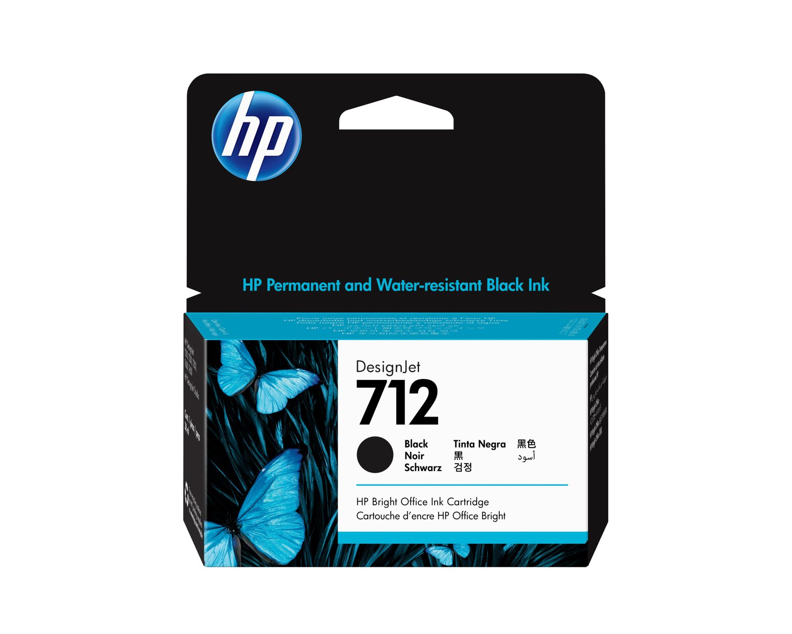HP 712 38-ml Black DesignJet Ink Kartric (3ED70A)