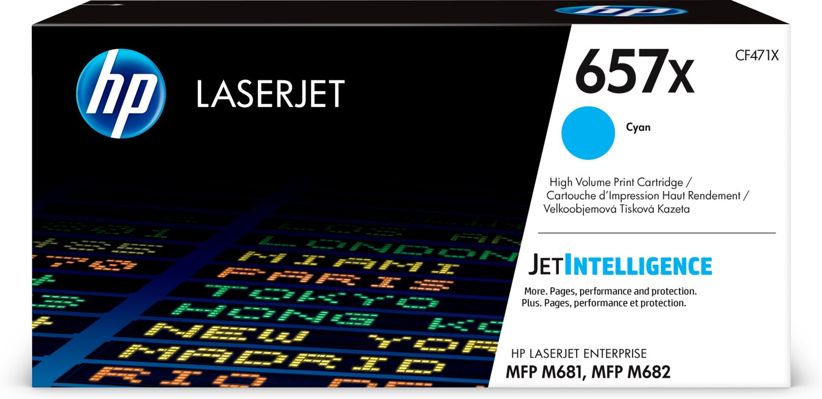 HP 657X High Yield Cyan Original LaserJet Toner Kartric (CF471X)