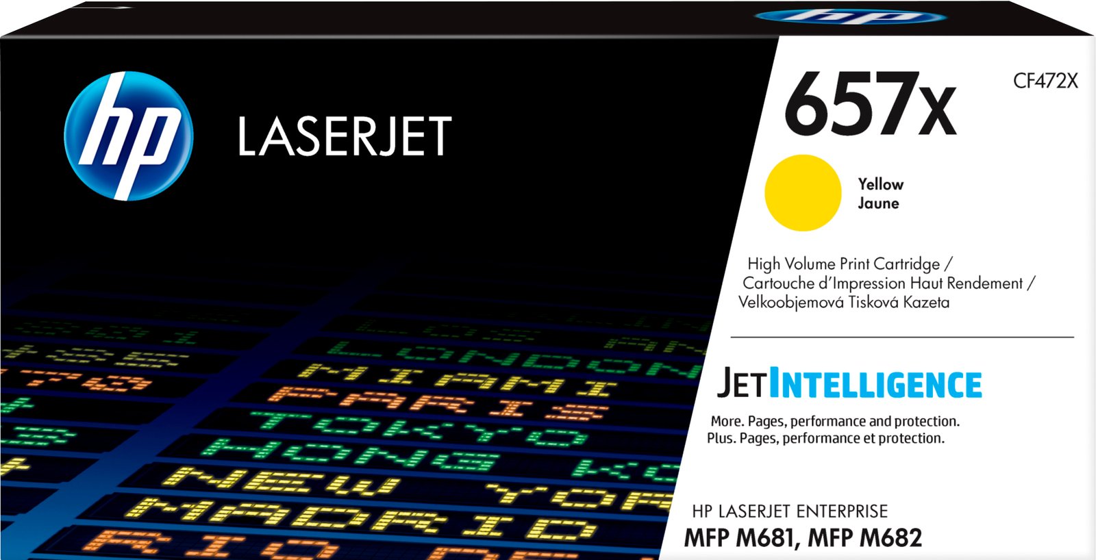 HP 657X High Yield Yellow Original LaserJet Toner Kartric (CF472X)