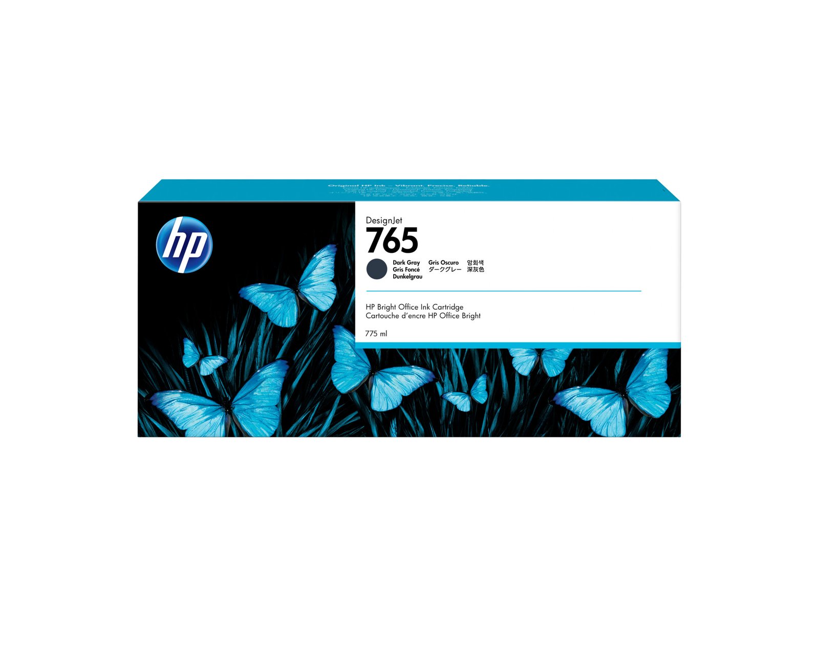 HP 765 775-ml Dark Gray DesignJet Ink Kartric (F9J54A) HP 765 775-ml Dark Gray DesignJet Ink Kartric (F9J54A)