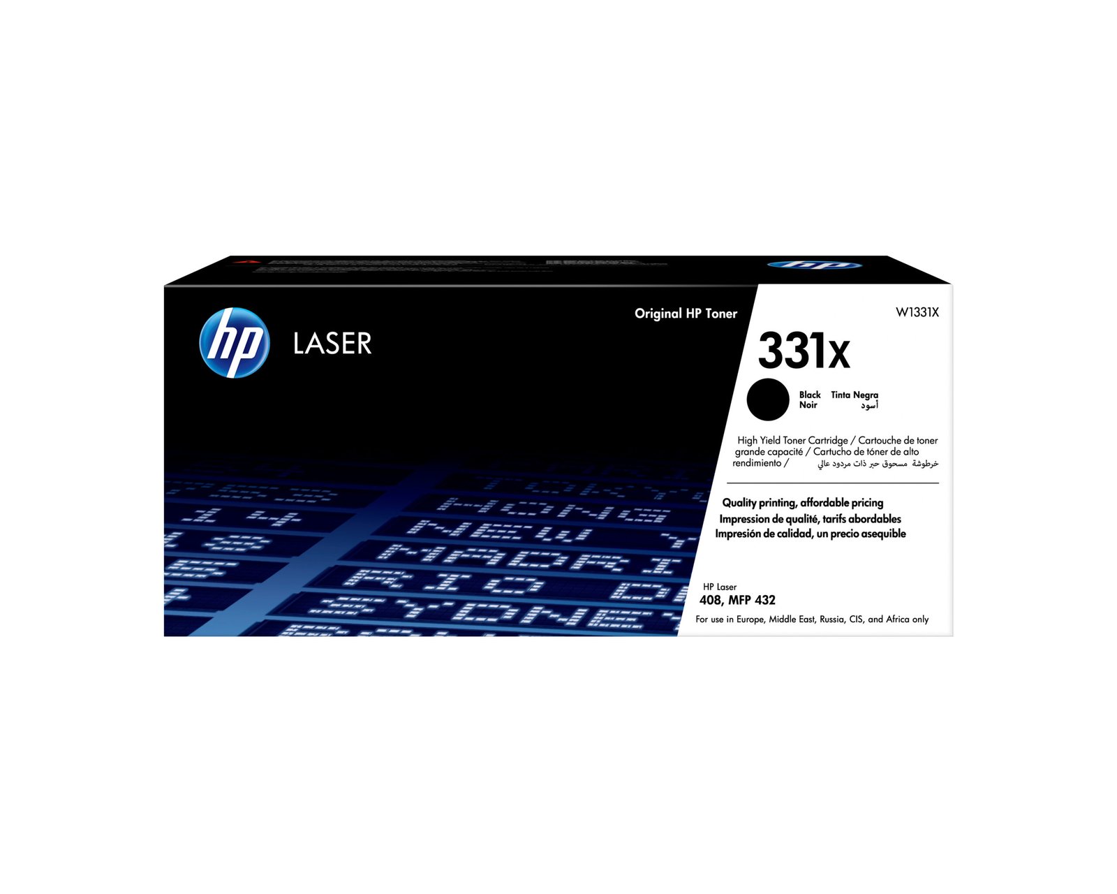 HP 331X High Yield Black Original Laser Toner Kartric (W1331X)