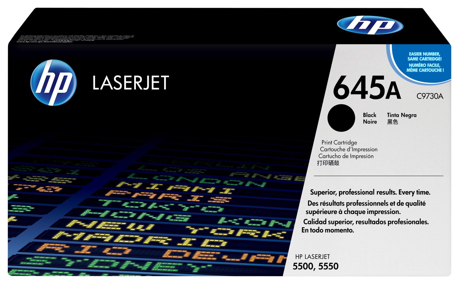 HP 645A Black Original LaserJet Toner Kartric (C9730A)