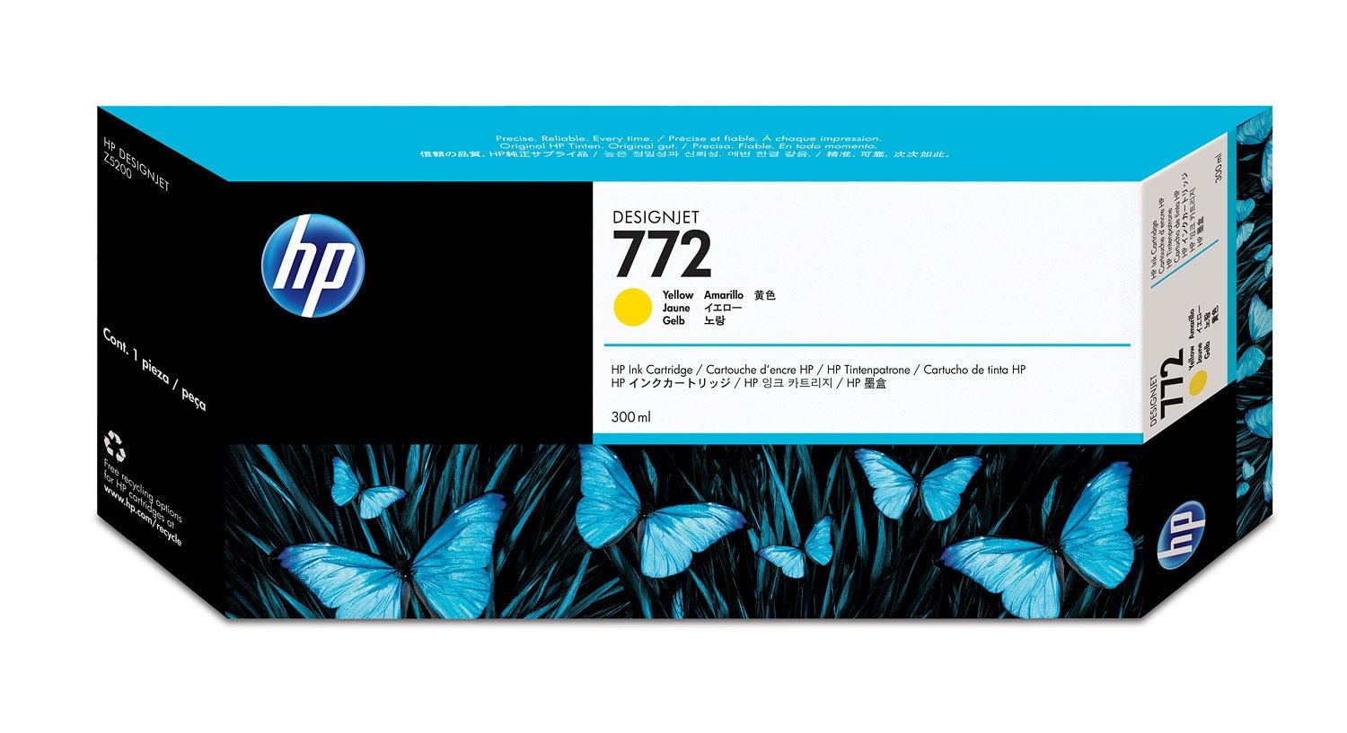 HP 772 300-ml Yellow DesignJet Ink Kartric (CN630A)