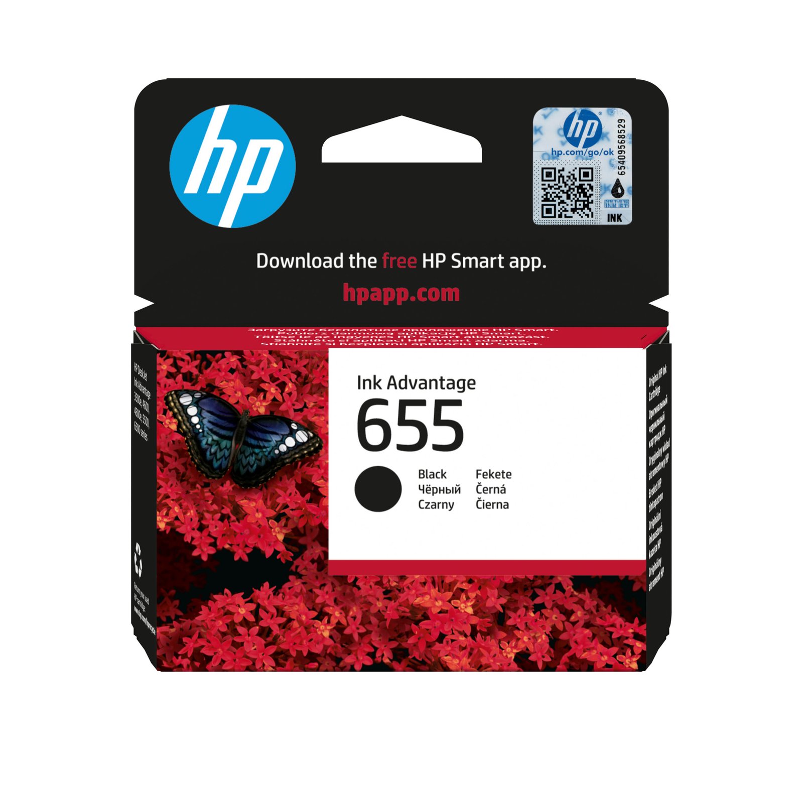 HP 655 Black Original Ink Advantage Kartric (CZ109AE)