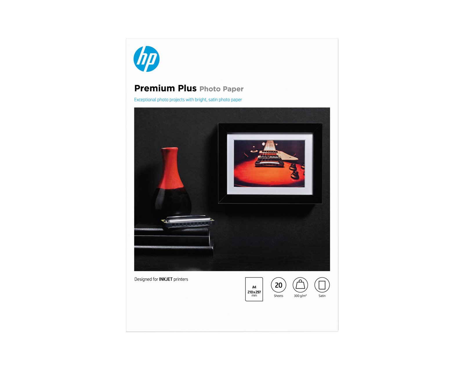 HP Premium Plus Semi-gloss Photo Paper-20 sht/A4/210 x 297 mm (CR673A)